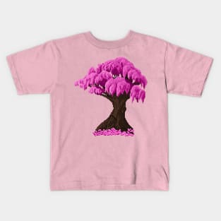 Pixel Art Sakura Kids T-Shirt